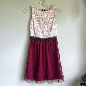 lace and tule dress